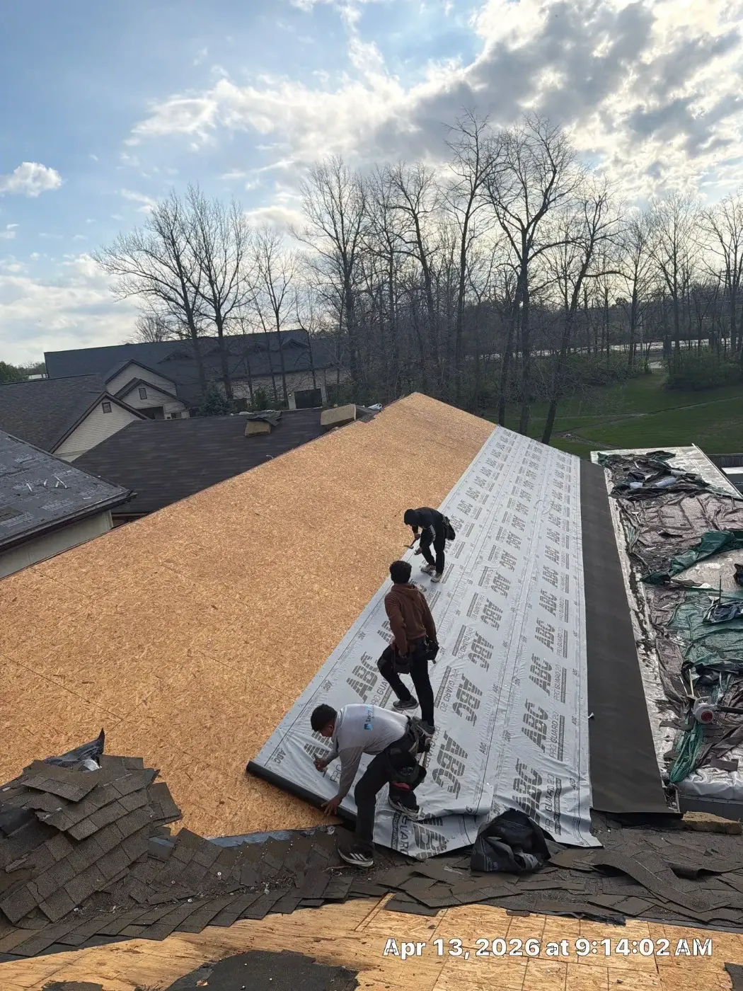 Flashing and seam work in Westport